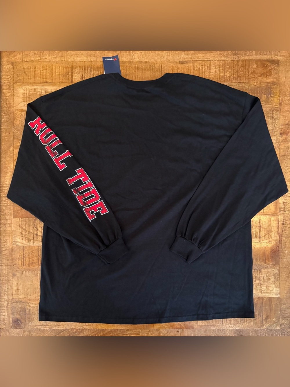 NWT Alabama Crimson Tide Fanatics Distressed Arch Over Logo LS T-Shirt - Picture 3 of 5